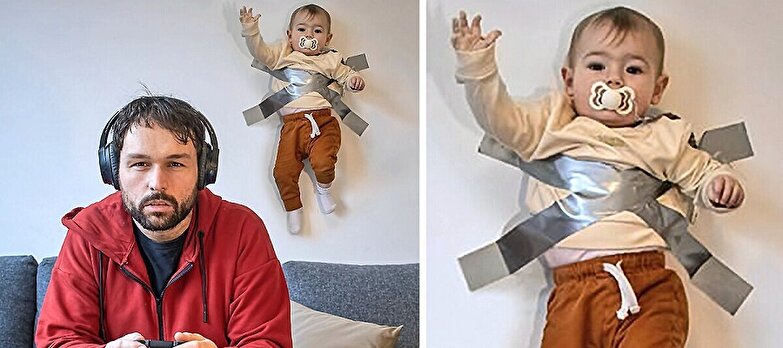 پدر خلاق بلژیکی که با تصاویر «خطرناک» فرزندان خردسالش مشهور گردید